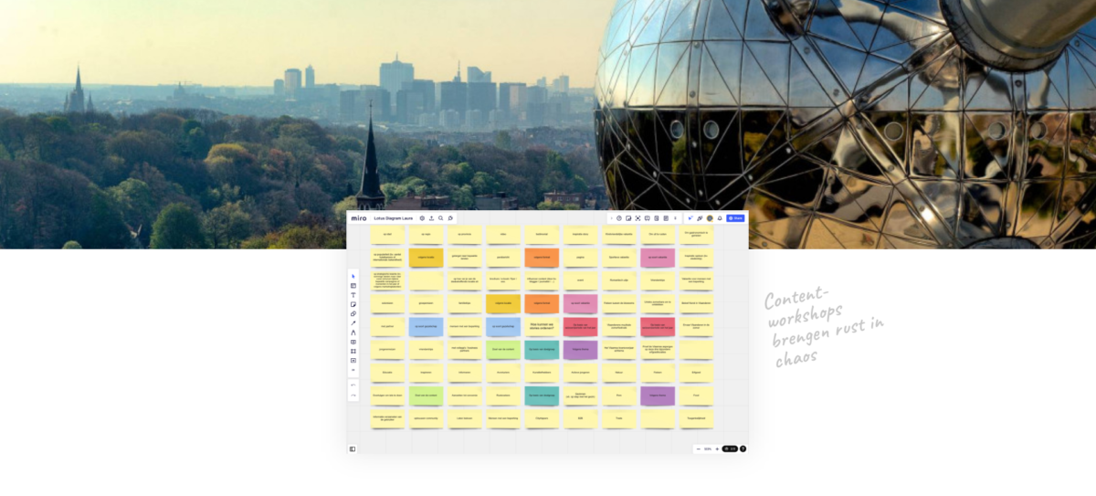 Post its in een workshop