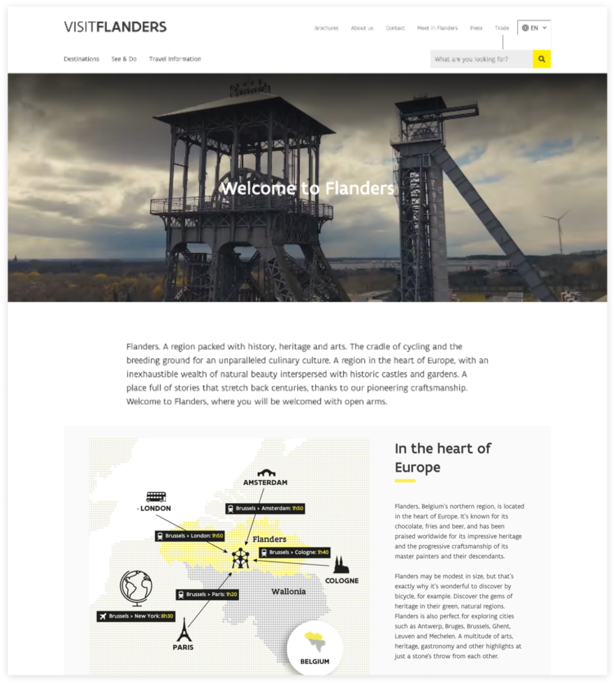 Homepage Visit Flanders