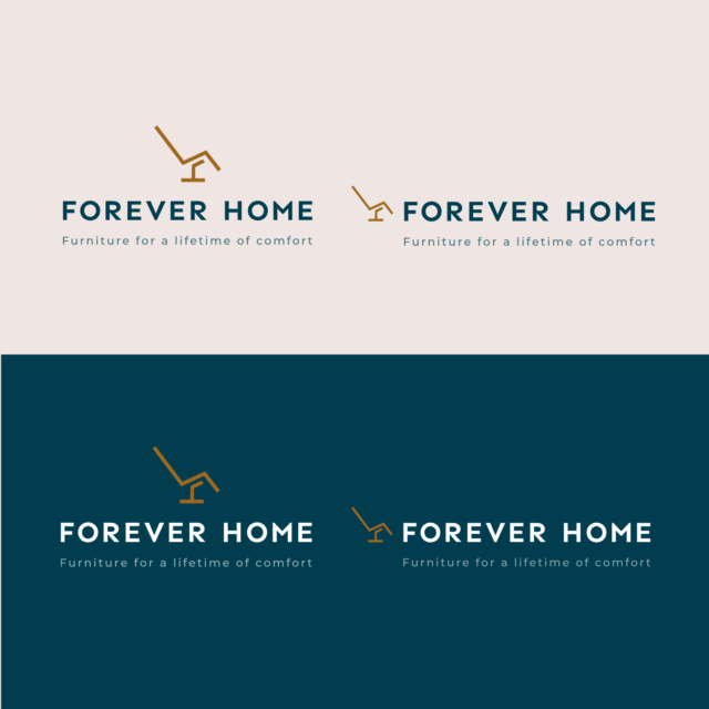 The different variations of the Forever Home logo