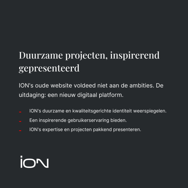 ION - Duurzame projecten