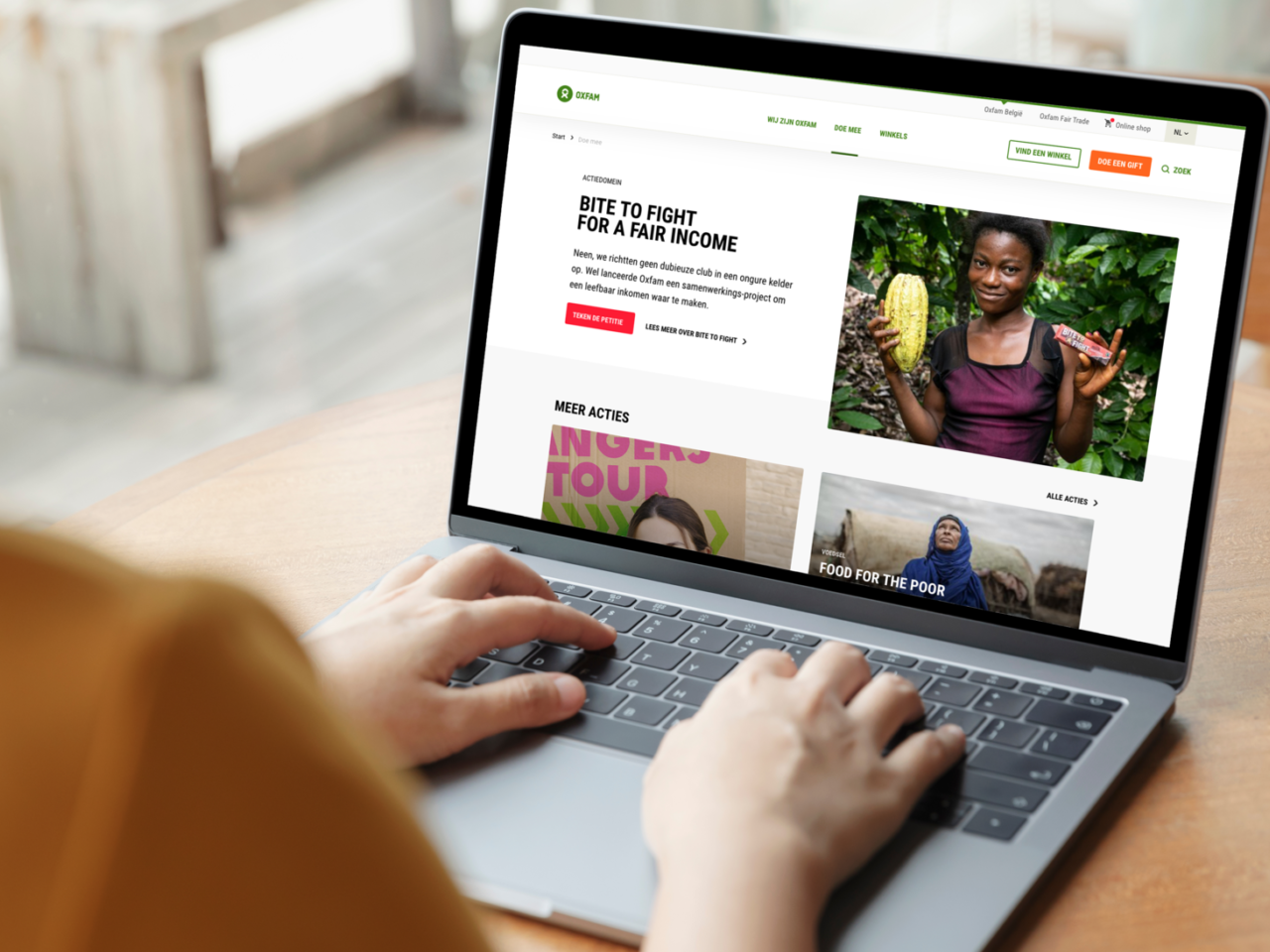 Landingspagina's op laptop