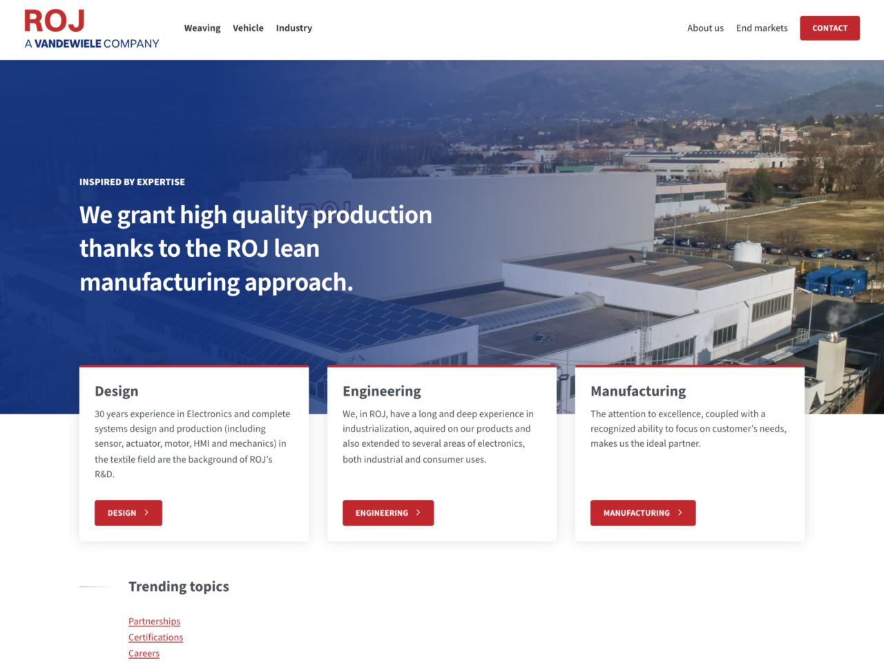 ROJ als subbrand bij Vandewiele