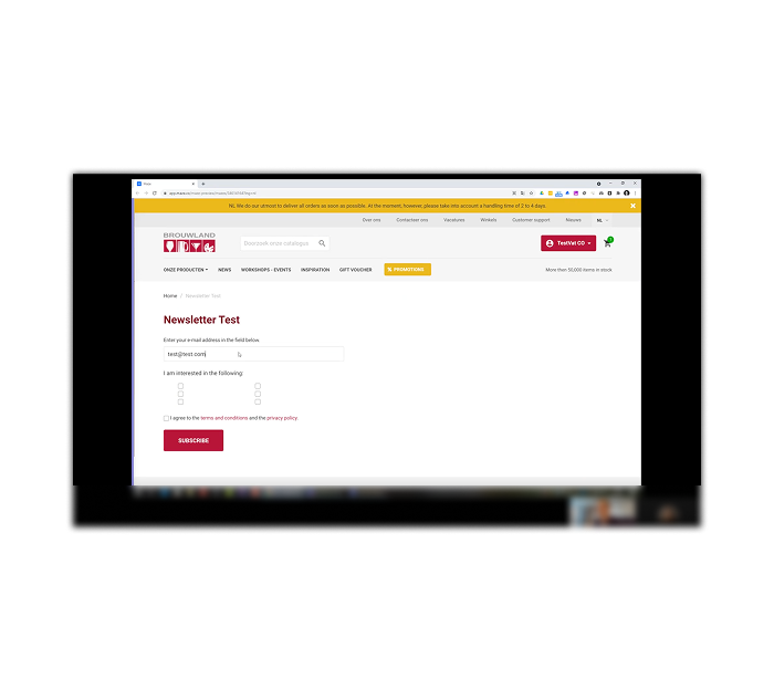 Ongemodereerde gebruikerstesten Brouwland