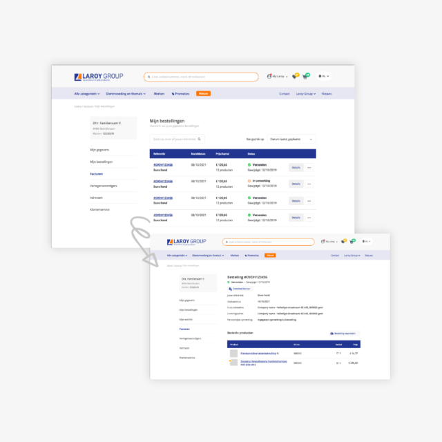 Mijn bestelling Laroy Group