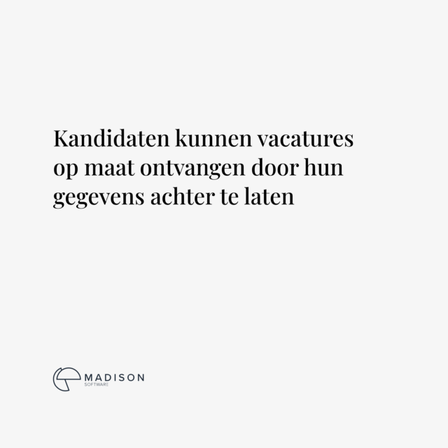 Vacatures bij Madison