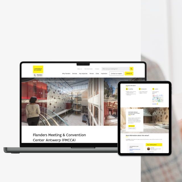 MeetinFlanders op dekstop en tablet