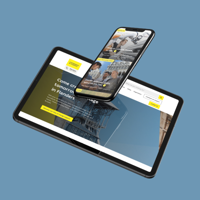 MeetinFlanders op tablet en mobile