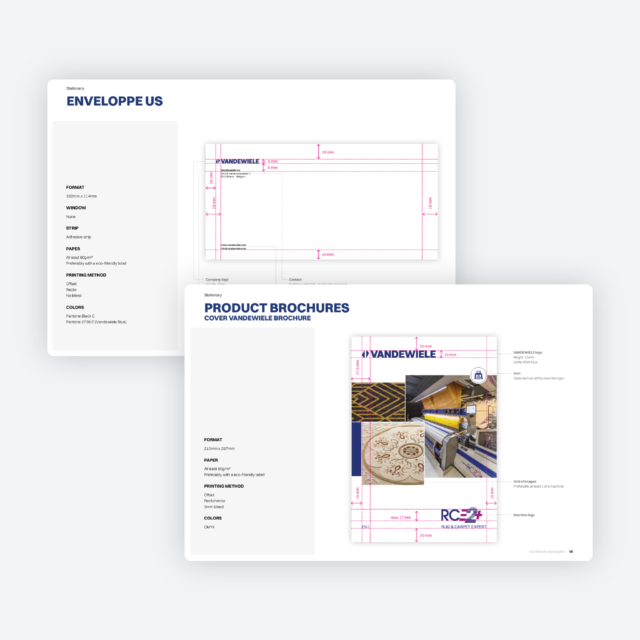 Brochure template voor Vandewiele
