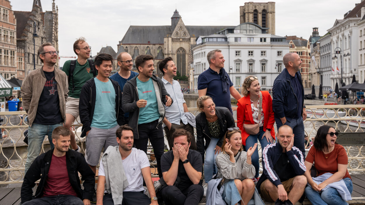 Teamfoto in Gent