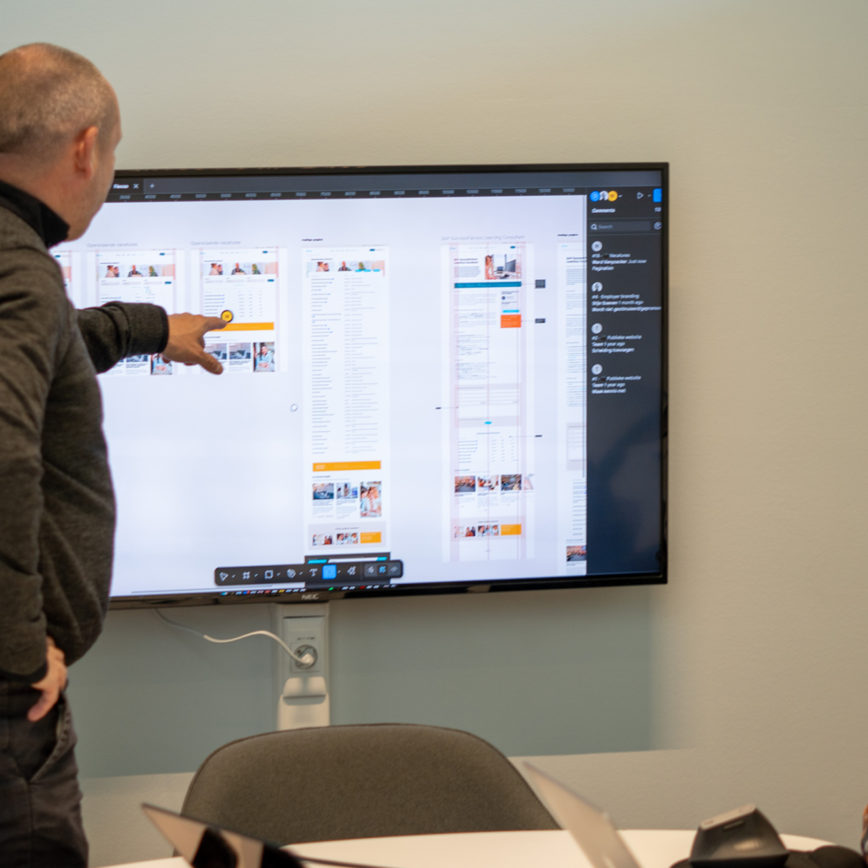 Team overleg CRO review website