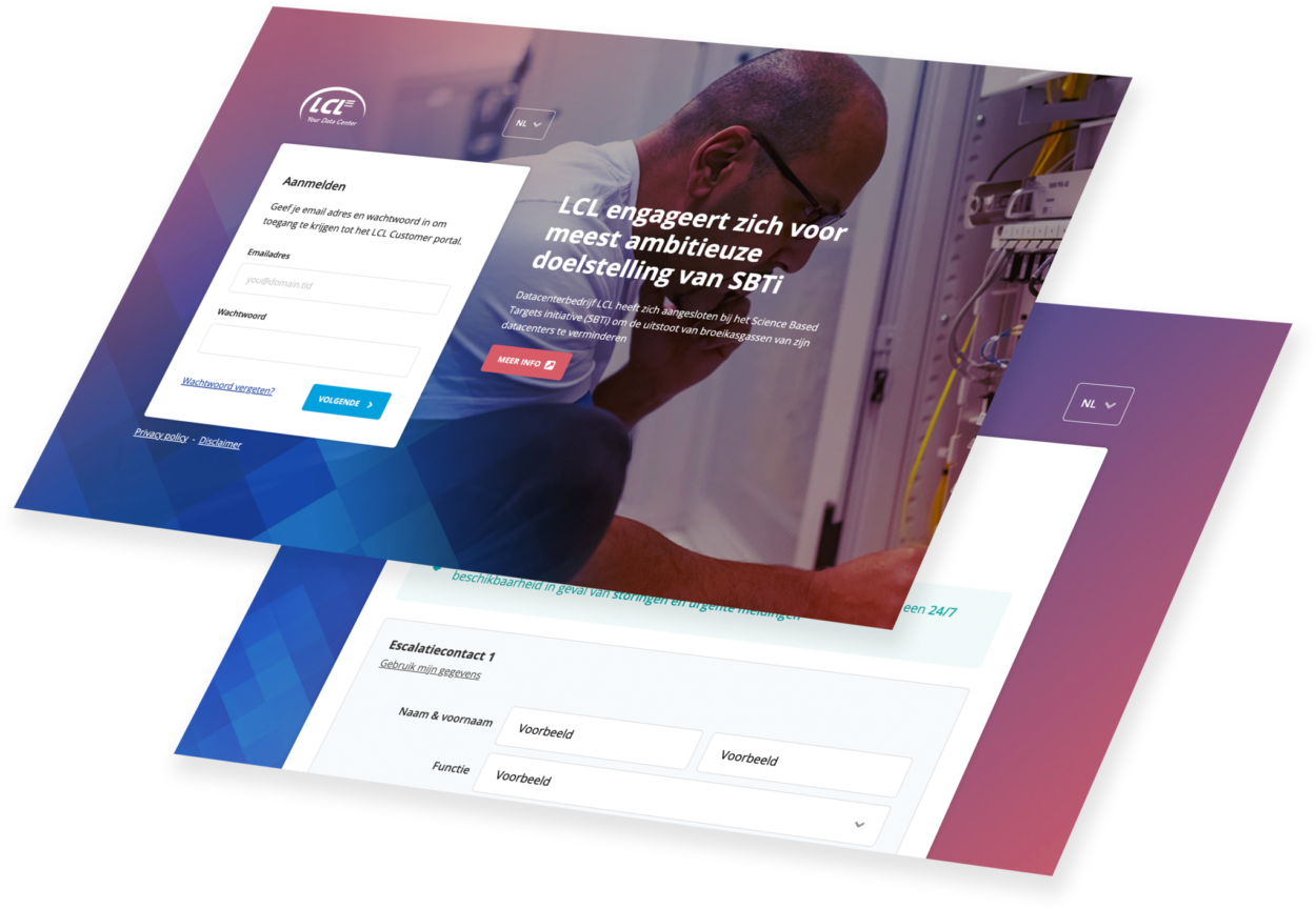 Lcl sign in op het dashboard