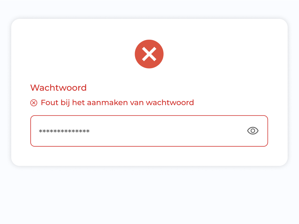 Invoerveld met microcopy
