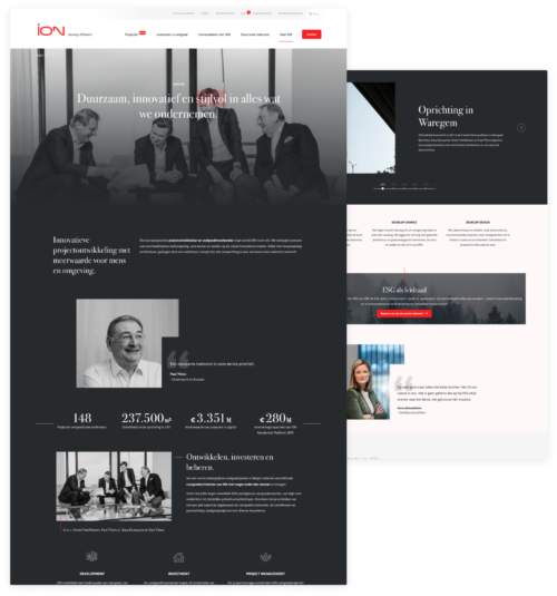 Een landingspagina 'over ons'