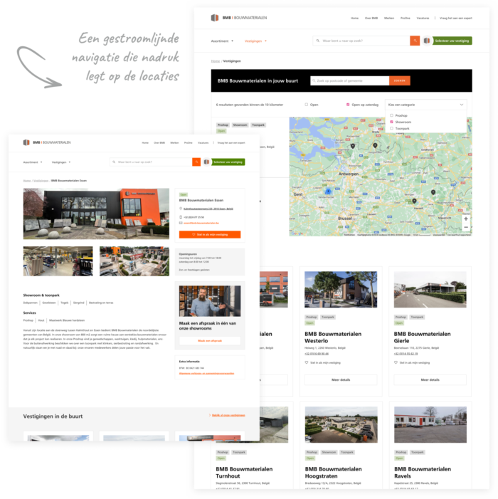 Landingspagina van BMB Bouwmaterialen