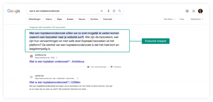 Toptakenonderzoek Google4