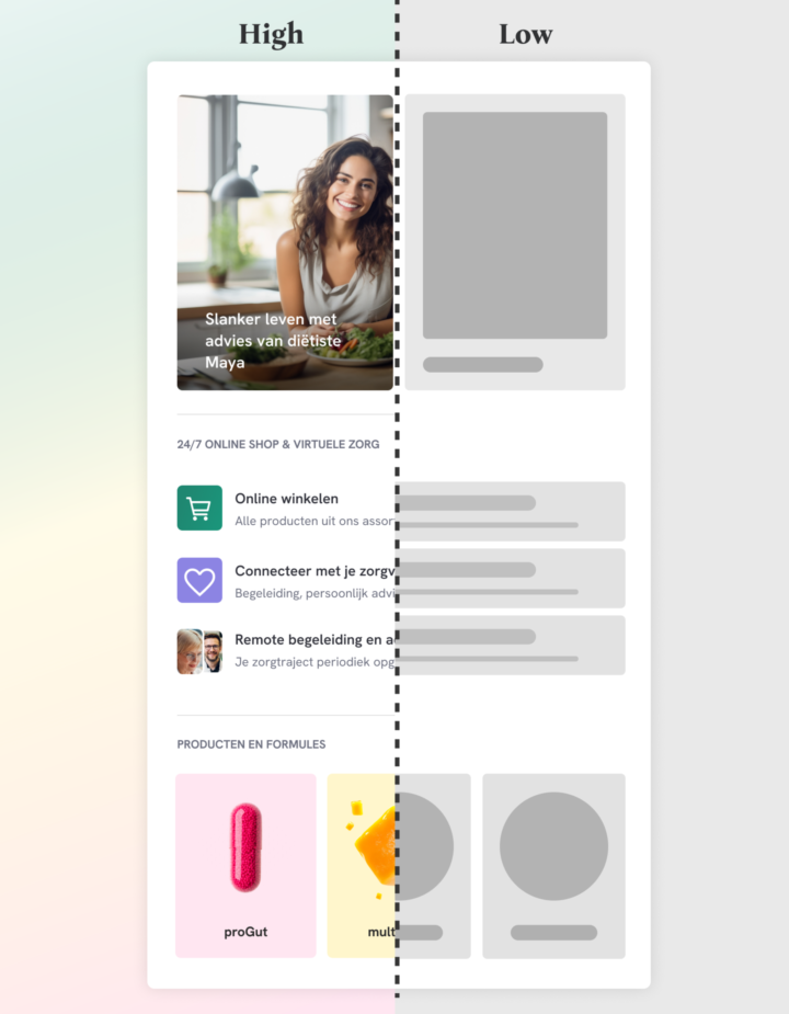 High fidelity prototyping low