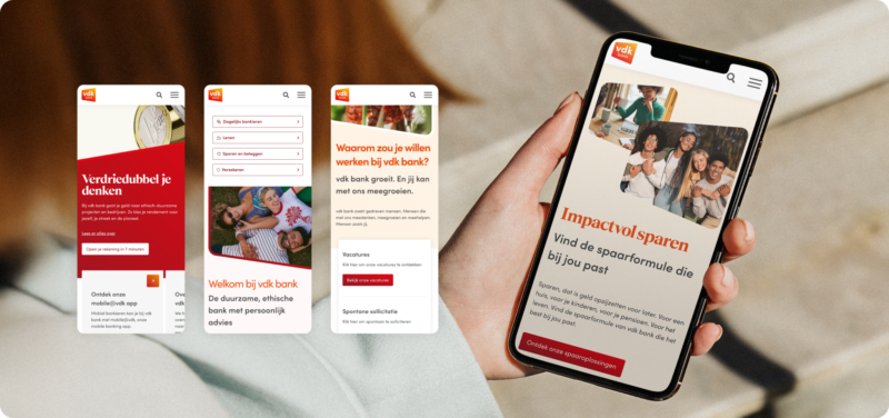 UX Men vdk bank Webiste 1
