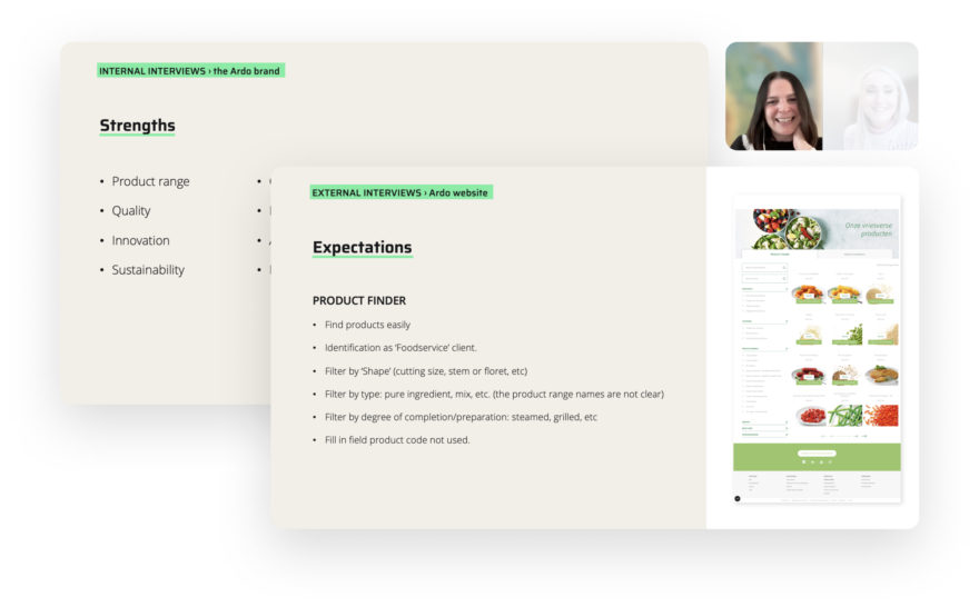 een diepteinterview tussen een collega van UXMen en klant