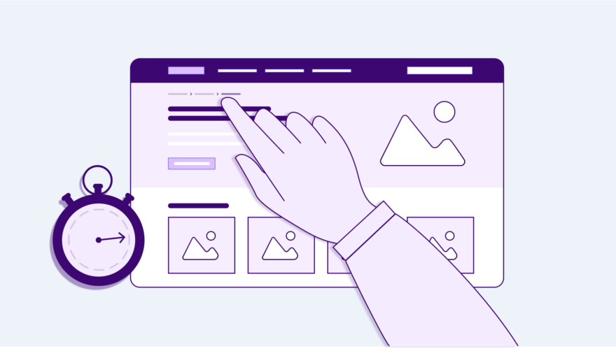Een webpage met chronosmeter