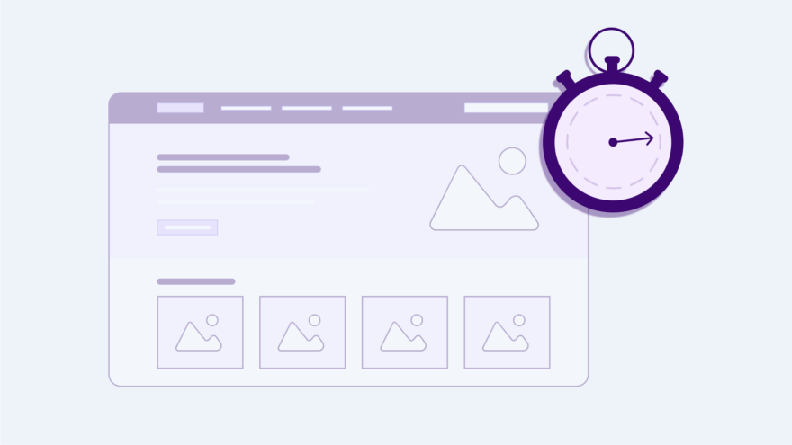 Webpage met daarbij een chronometer